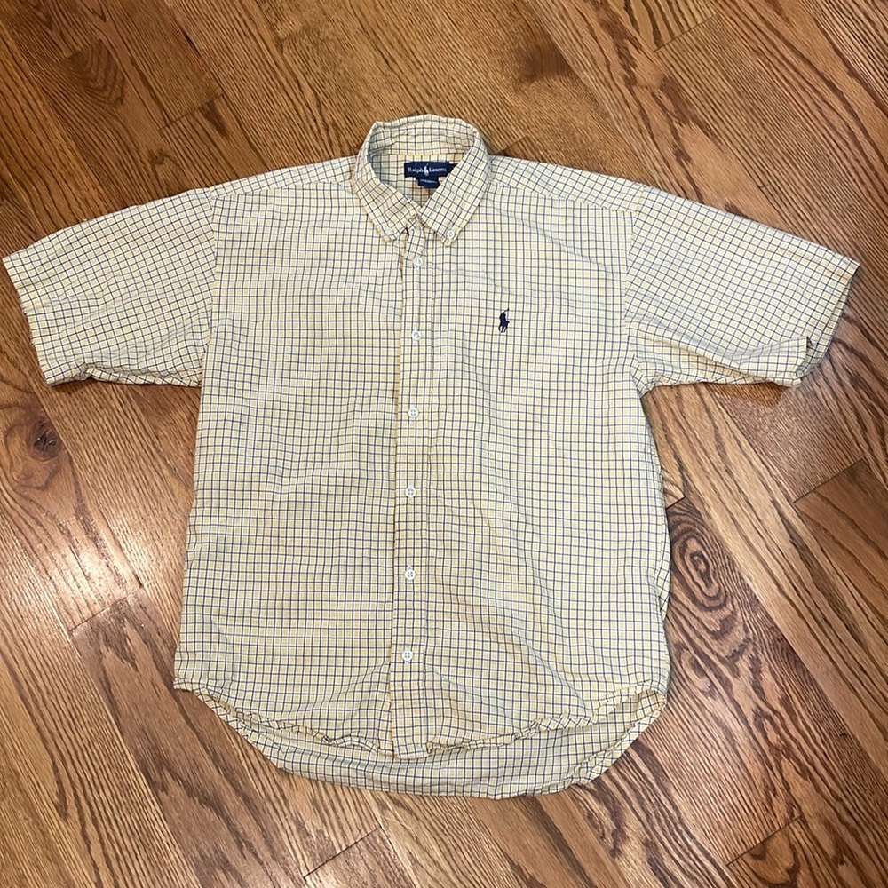 Boy’s Ralph Lauren Short Sleeve Button Down Shirt. Size L. Excellent Condition.